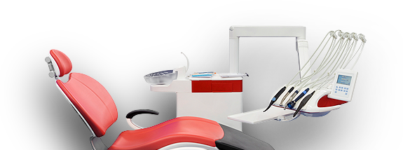 Modern dental chair and treatment unit at All on Four Dental Implants